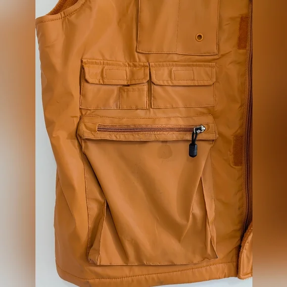 Common Man Utility Vest XL Brown Fishing Hunting Workwear Gorpcore Outdoor - Picture 6 of 7
